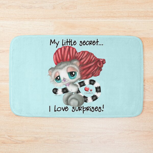 Item preview, Sweet Lemur Hiding Heart Gift – Shy Romantic Surprise designed and sold by Plakartis.