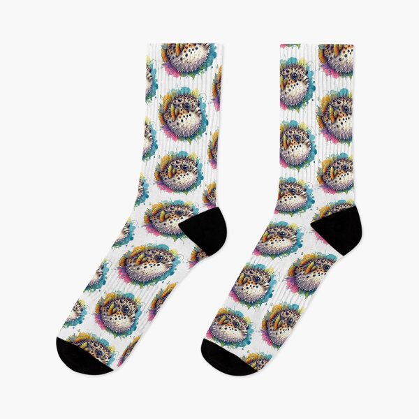 Item preview, Beautiful puffer fish with the colorful background designed and sold by Marcoshop10.