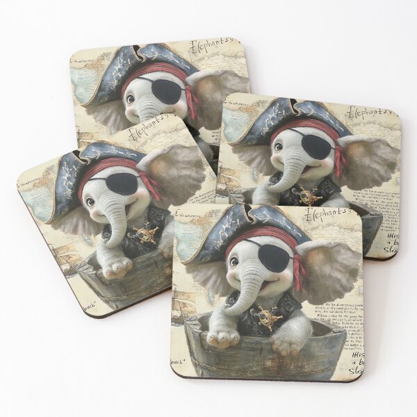 Item preview, Pirate Elephant: Adventurous Heart designed and sold by Reina75.