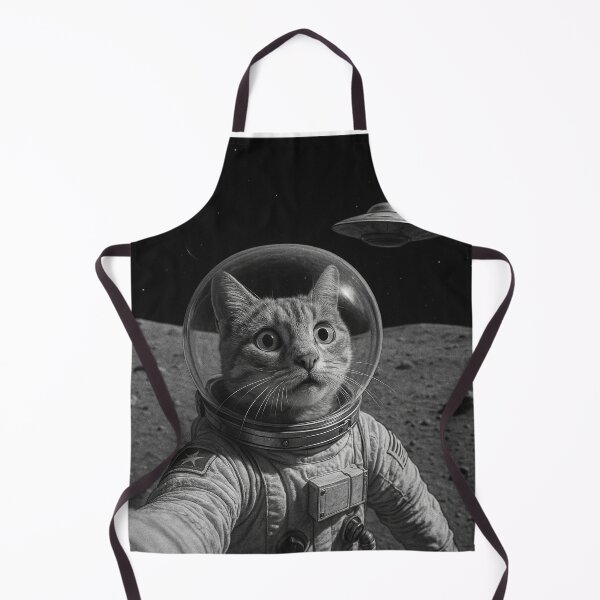 Item preview, Astronaut Cat Selfie With UFO Encounter designed and sold by Dago345.