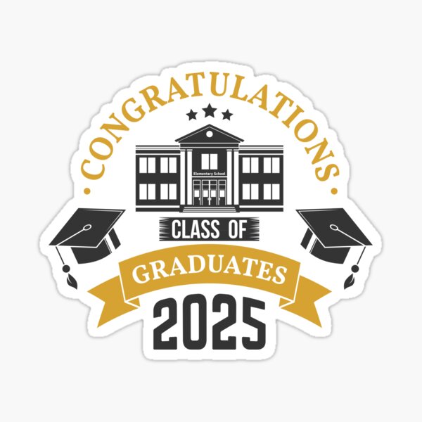 Item preview, Congratulations Graduates 2025: Graduation Design with School Building designed and sold by Polarisofficial.
