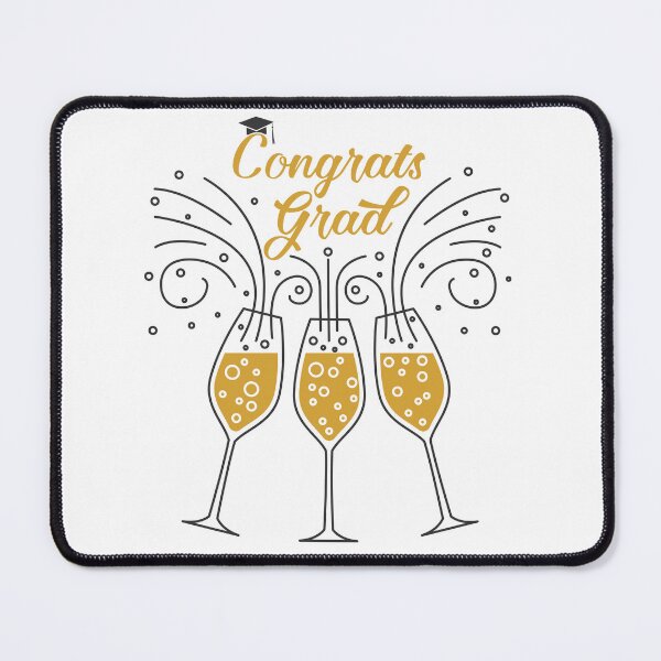 Item preview, Congratulations Graduate: Champagne Glass Design designed and sold by Polarisofficial.