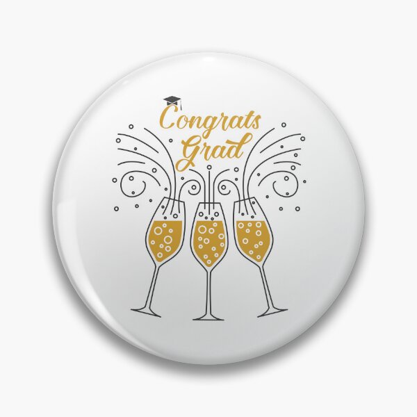 Item preview, Congratulations Graduate: Champagne Glass Design designed and sold by Polarisofficial.