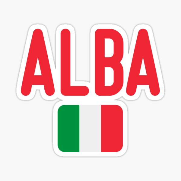 Item preview, ALBA Italy Flag designed and sold by BL Travel Designs.