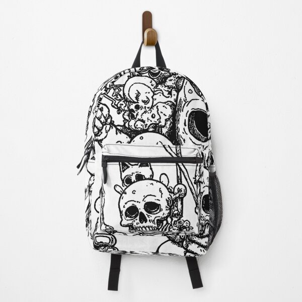 Item preview, Crazy cute funny faces and skulls in japan style manga anime ink drawing designed and sold by VonKalt.