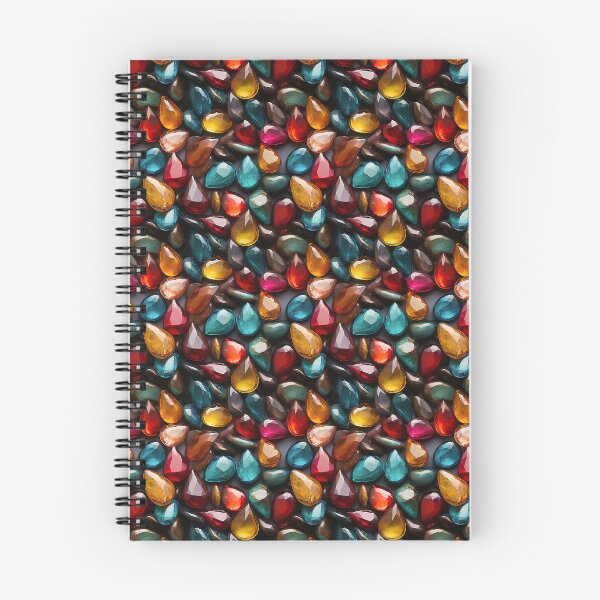 Item preview, Colorful gems pattern #4 designed and sold by Jirka Svetlik, Studio Illuvision.