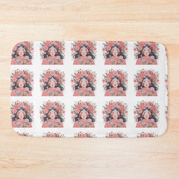 Item preview, Girl with flowers designed and sold by Coolparrotgirl.