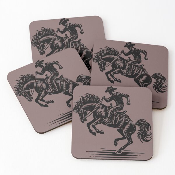 Item preview, Wild Rodeo Cowboy on a Bucking Horse – Intense Western Action designed and sold by BestDetailer.