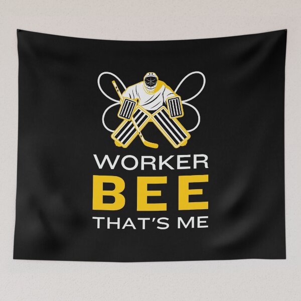 Item preview, Worker Bee That's Me Funny Ice Hockey Goalie Idea designed and sold by KlaraMacinka.