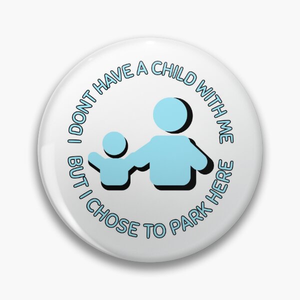 Item preview, Child Parking Shame - Blue designed and sold by ClanRaeDesign.