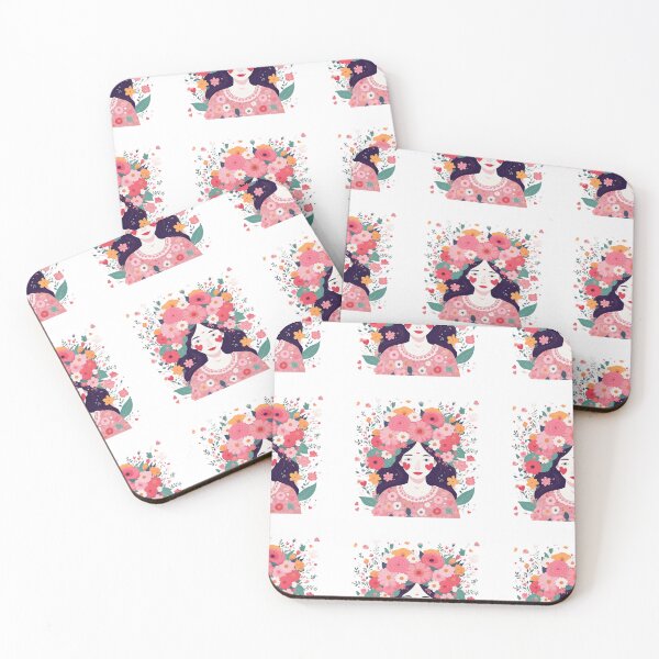 Item preview, Girl with flowers designed and sold by Coolparrotgirl.