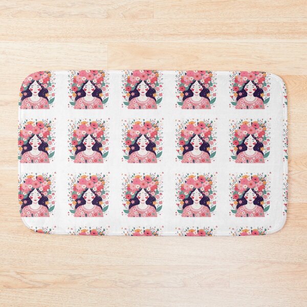 Item preview, Girl with flowers designed and sold by Coolparrotgirl.