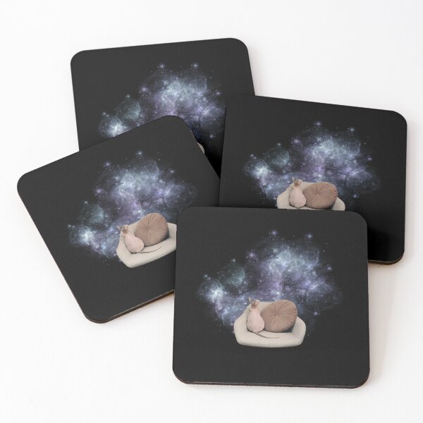 Item preview, Sphynx cat looking at the galaxy designed and sold by OneMoreBrand.