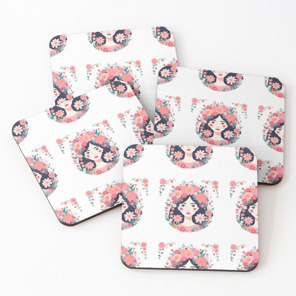 Item preview, Girl with flowers designed and sold by Coolparrotgirl.