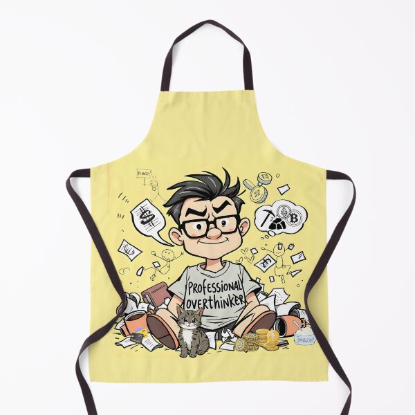 Item preview, PROFESSIONAL OVERTHINKER MEN designed and sold by TEEGRAF Design.