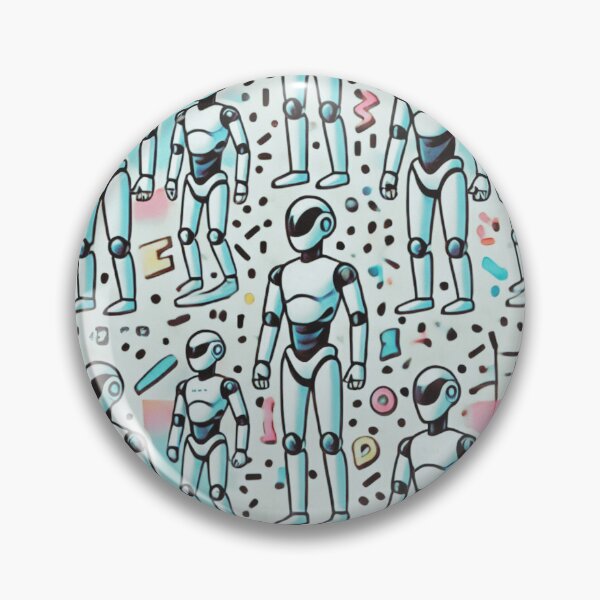 Item preview, robot pattern designed and sold by TEEJAMBOREE.