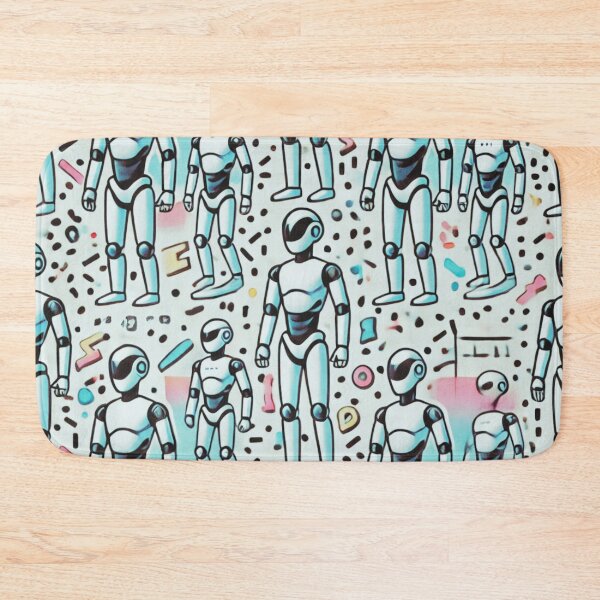 Item preview, robot pattern designed and sold by TEEJAMBOREE.
