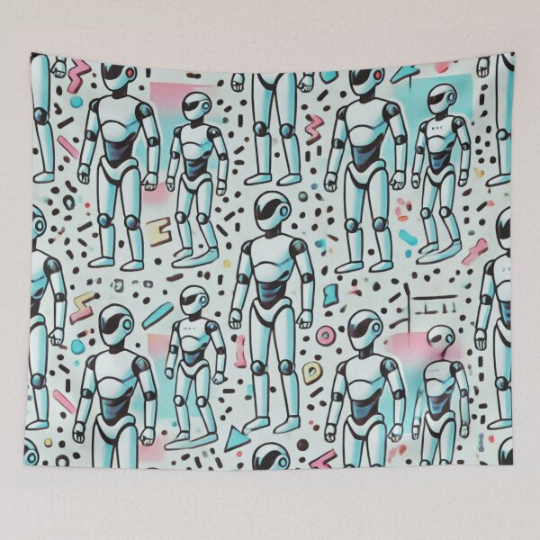 Item preview, robot pattern designed and sold by TEEJAMBOREE.