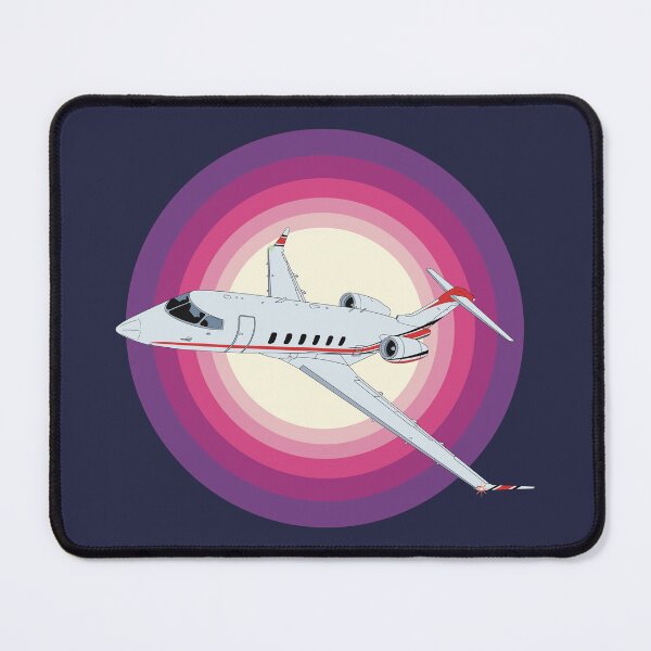 Item preview, Bombardier Challenger 350 Jet Sunset Retro Aviation Design designed and sold by skye-studio.