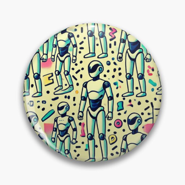 Item preview, robot pattern designed and sold by TEEJAMBOREE.