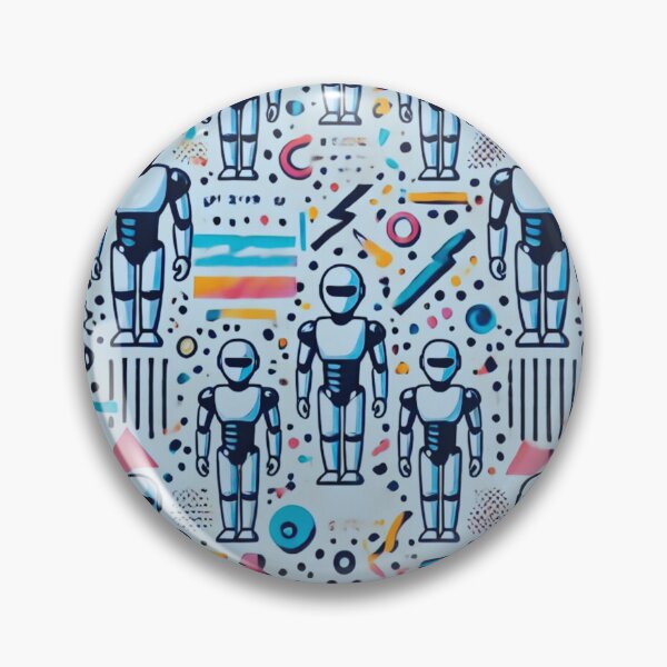 Item preview, robot pattern designed and sold by TEEJAMBOREE.
