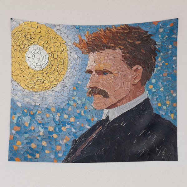 Item preview, Friedrich Nietzsche | Post-impressionist painting style designed and sold by ComicsFactory.