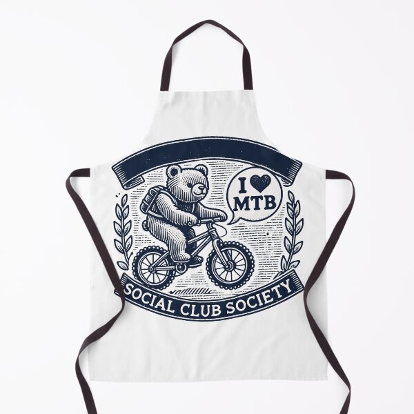 Item preview, Bicycle Retro Bear I Love Mtb Club designed and sold by LuminOrb.