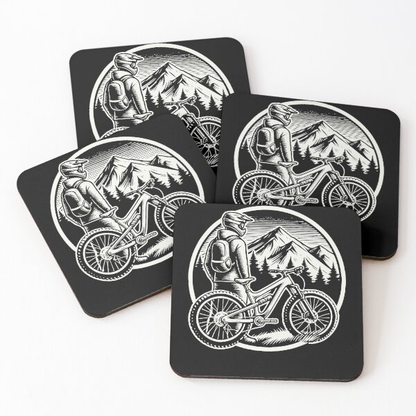 Item preview, Adventure Lust Bicycle Mountain Nature Fans designed and sold by LuminOrb.