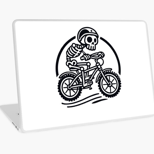Item preview, Skeleton Cyclist Retro Bicycle Adventure designed and sold by LuminOrb.