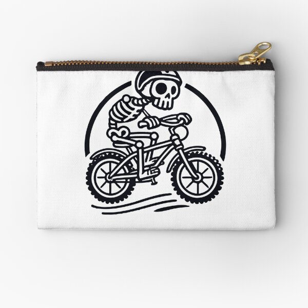 Item preview, Skeleton Cyclist Retro Bicycle Adventure designed and sold by LuminOrb.