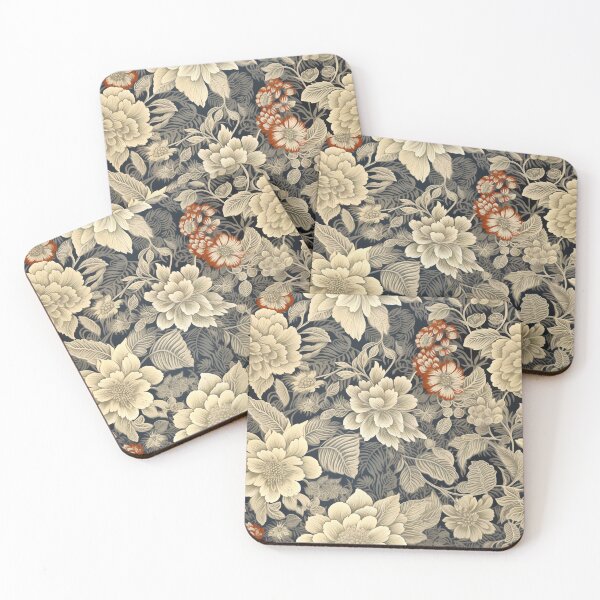 Item preview, Orange beige flowers and leaves #19 designed and sold by Jirka Svetlik, Studio Illuvision.