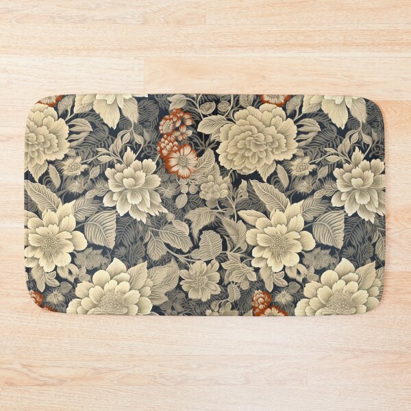 Item preview, Orange beige flowers and leaves #19 designed and sold by Jirka Svetlik, Studio Illuvision.