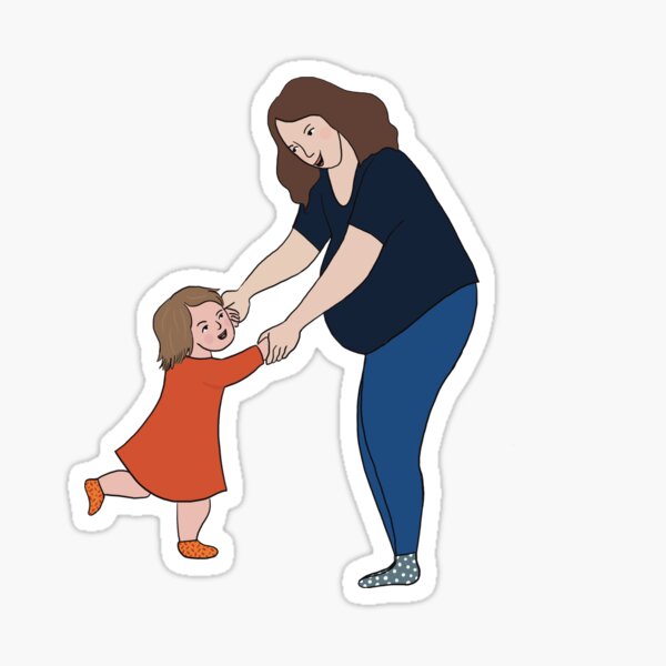 Vista previa del artículo con la obra «Bailando con mis bebes», diseñado y vendido por Lihi127.