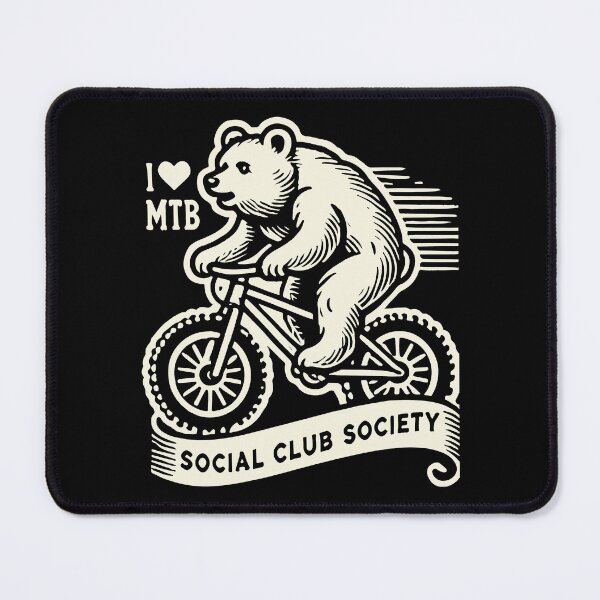 Item preview, Bicycle Retro Style I Love Mtb Bär designed and sold by LuminOrb.