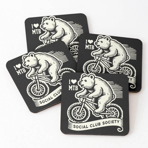 Item preview, Bicycle Retro Style I Love Mtb Bär designed and sold by LuminOrb.