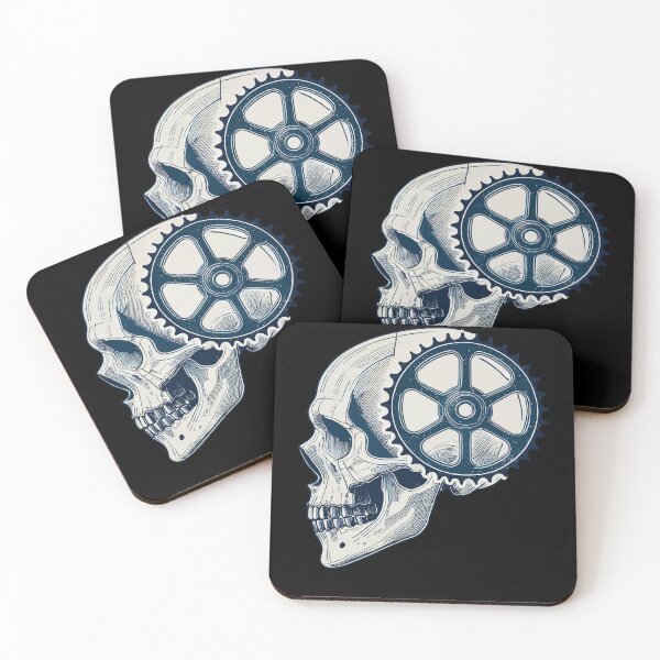 Item preview, Bicycle Lover Skull With Gear For Cycling designed and sold by LuminOrb.