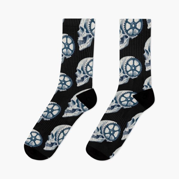 Item preview, Bicycle Lover Skull With Gear For Cycling designed and sold by LuminOrb.