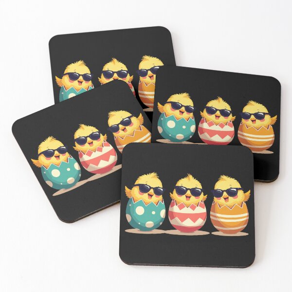 Item preview, Three Happy Easter Chickens Wearing Sun Glass designed and sold by thespecialtyhub.