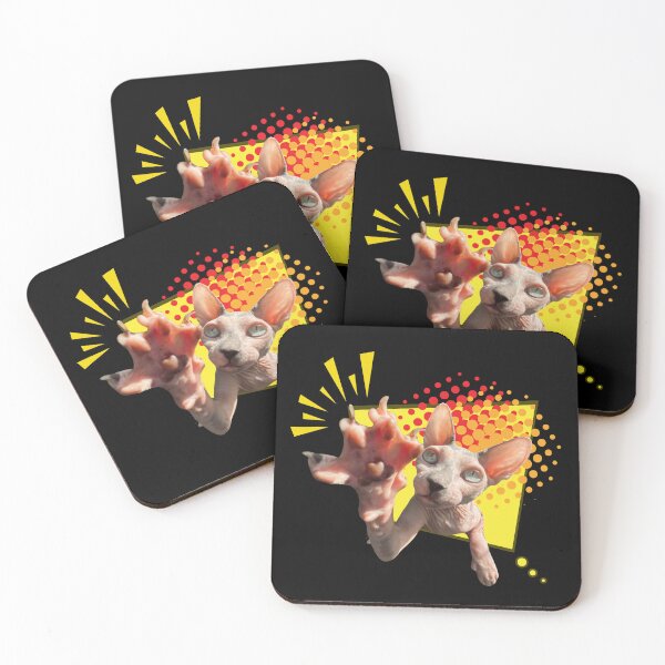 Item preview, Sphynx cat comic book style designed and sold by OneMoreBrand.