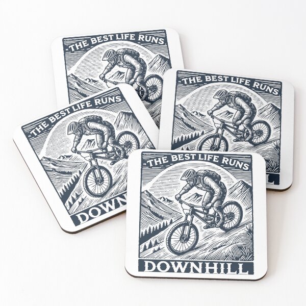 Item preview, Bicycle Downhill Adventure Retro Style designed and sold by LuminOrb.