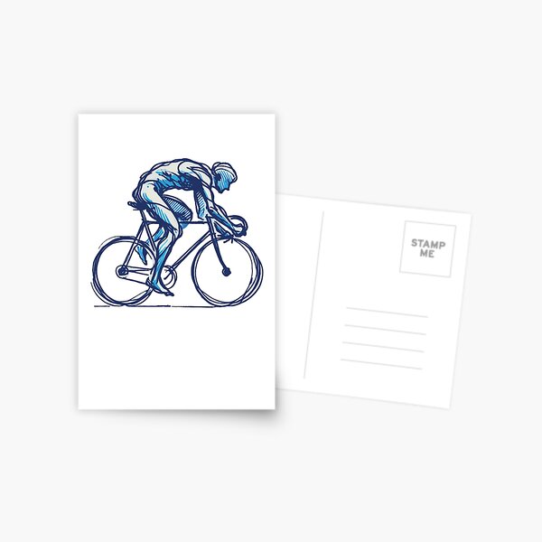 Item preview, Racing Bike Driver Bicycle Artwork Sporty designed and sold by LuminOrb.