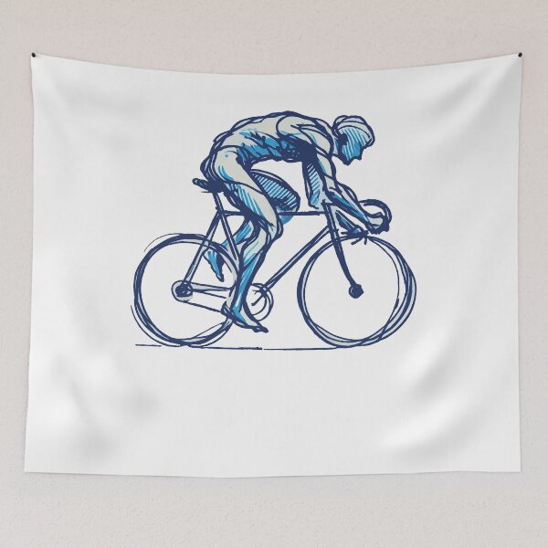 Item preview, Racing Bike Driver Bicycle Artwork Sporty designed and sold by LuminOrb.