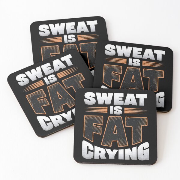 Item preview, Fitness Motivation T-Shirt - "Sweat is Fat Crying" Quote designed and sold by FocusedPatterns.
