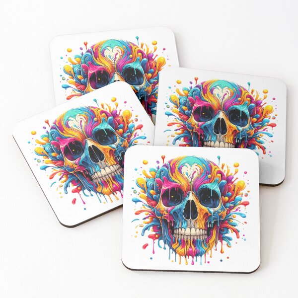 Item preview, Vibrant Skull Art Splash designed and sold by StyleTee11.