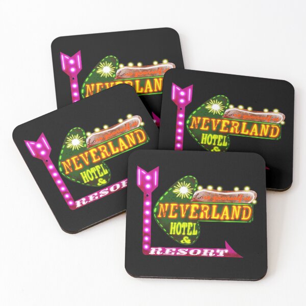 Item preview, Retro Neon Neverland Hotel and Resort Vintage Sign Design designed and sold by Misplay Mastermind.