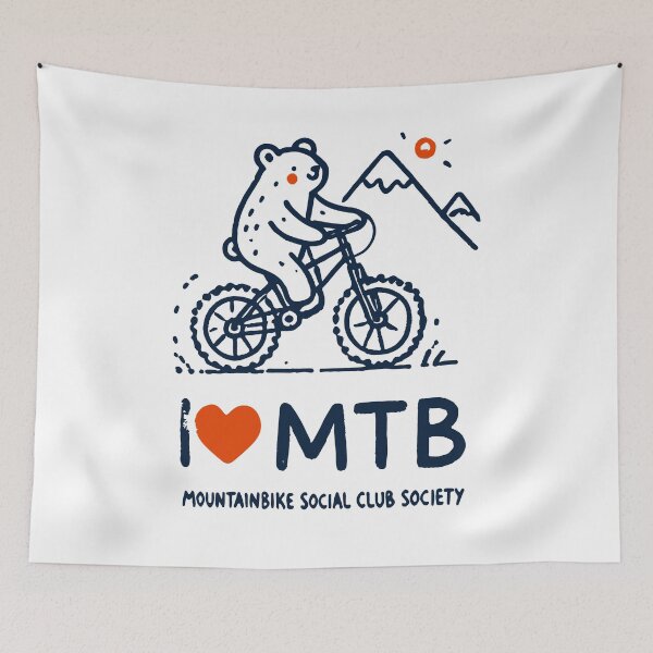 Item preview, Bicycle Bär I Love Mtb Mountainbike Fun designed and sold by LuminOrb.