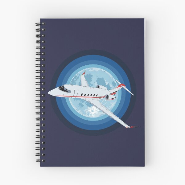 Item preview, Bombardier Challenger 350 Jet Night Flight Aviation Design   designed and sold by skye-studio.