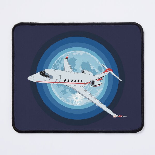 Item preview, Bombardier Challenger 350 Jet Night Flight Aviation Design designed and sold by skye-studio.