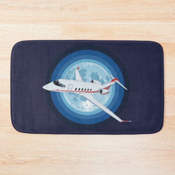 Item preview, Bombardier Challenger 350 Jet Night Flight Aviation Design   designed and sold by skye-studio.