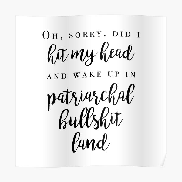 Nicole Haught - Patriarchal Bullshit Land Poster